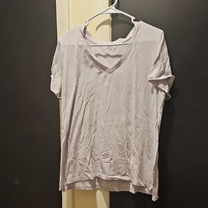 a.n.a Light Purple Short Sleeve Tee